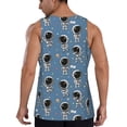 thumbnail image 3 of Fotbe Astronaut Pattern Men's Quick Dry Workout Tank Top Gym Muscle Tee Fitness Bodybuilding Sleeveless T Shirt Breathable Workout Shirt-X-Large, 3 of 9