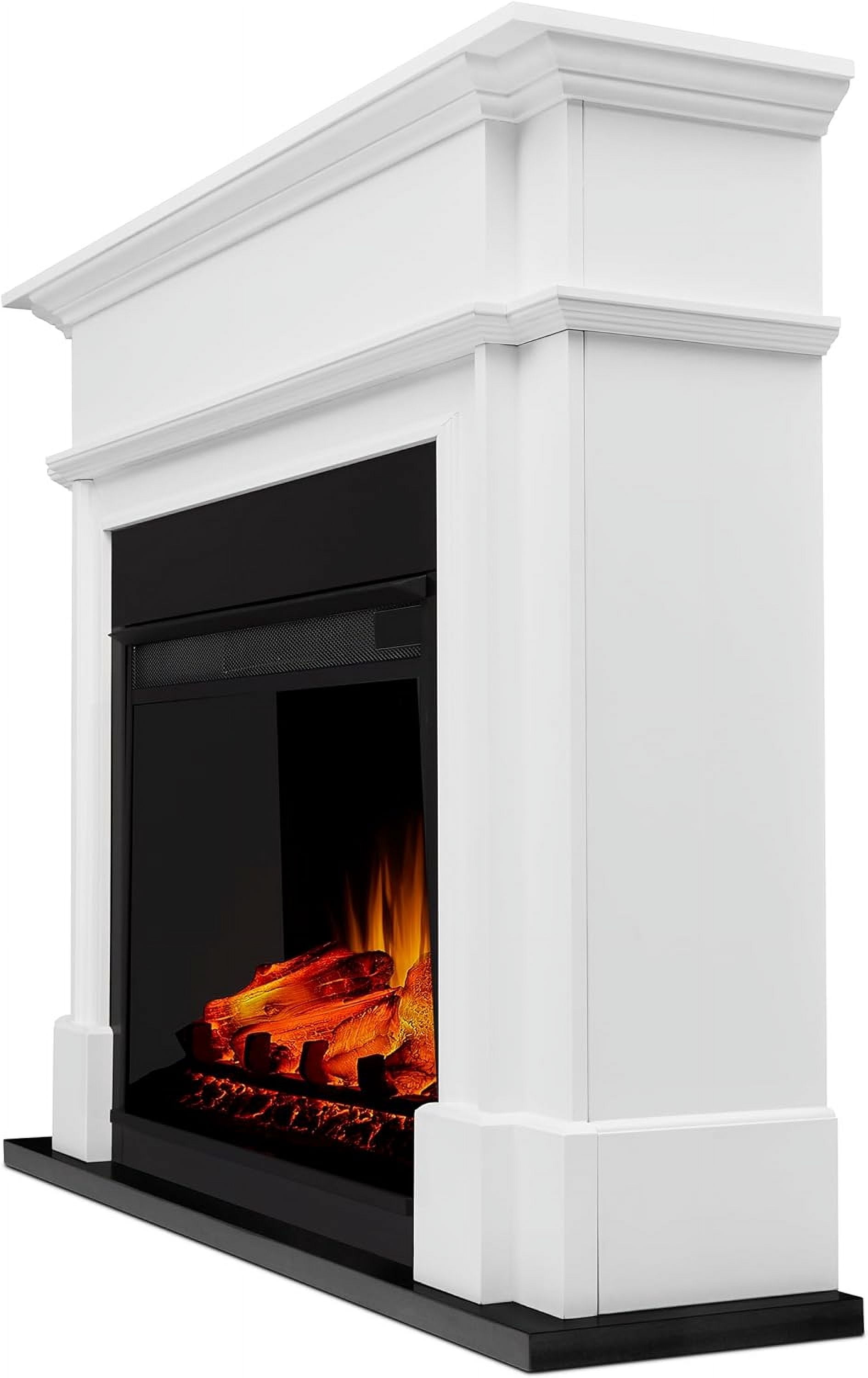 Real Flame Harlan 55" Grand Electric Fireplace in White