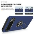 thumbnail image 4 of Google Pixel 9 / 9 Pro Case,Dteck Shockproof Rubber Case Hybrid Hard Ring Holder Kickstand Lightweight Slim Protective Cover for Google Pixel 9 / 9 Pro,Blue, 4 of 7