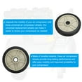 thumbnail image 3 of Unique Bargains 8" Air Compressor Wheel, Universal Air Compressor Replacement Part with 1" Hole, Beige, 3 of 5