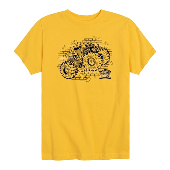 Hot Wheels - Bone Shaker Monster Truck - Toddler Boys Short Sleeve Graphic T-Shirt