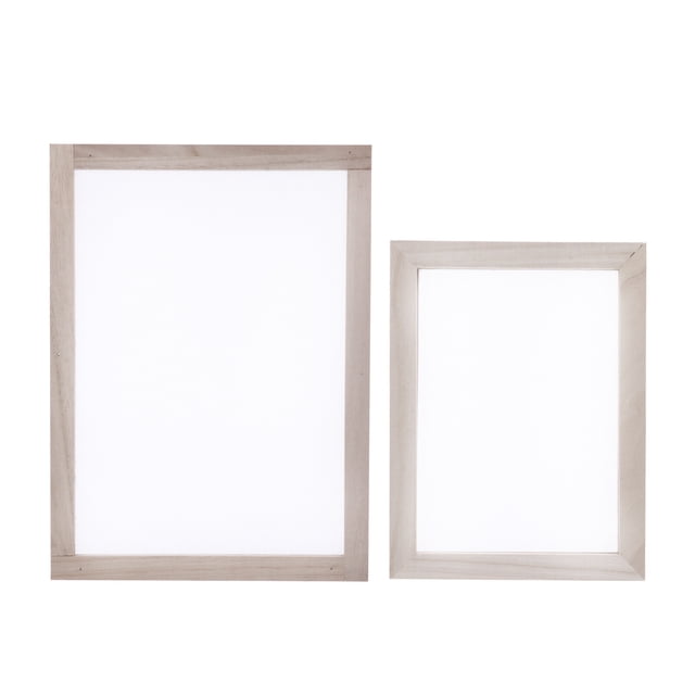 MasteelfCA 2Pcs Wooden Paper Making Mould Screen Printing Frame for DIY Paper Craft Tool