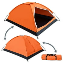 SUNRISEUMBRELLA Portable Backpacking Tent 2-3 Person Family Camping Hiking Traveling w Carry Bag