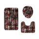 thumbnail image 2 of Fiudx Liquidación de ahorros de verano Alfombra de baño con estampado de manos rojas, alfombra de tres piezas para el suelo, alfombra para puerta, 2 of 6