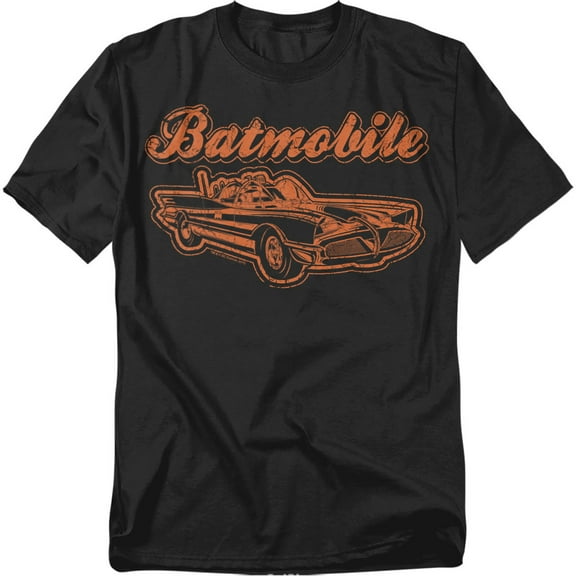Batman T-Shirt Batmobile Unisex Graphic Tee For Men & Women Black 