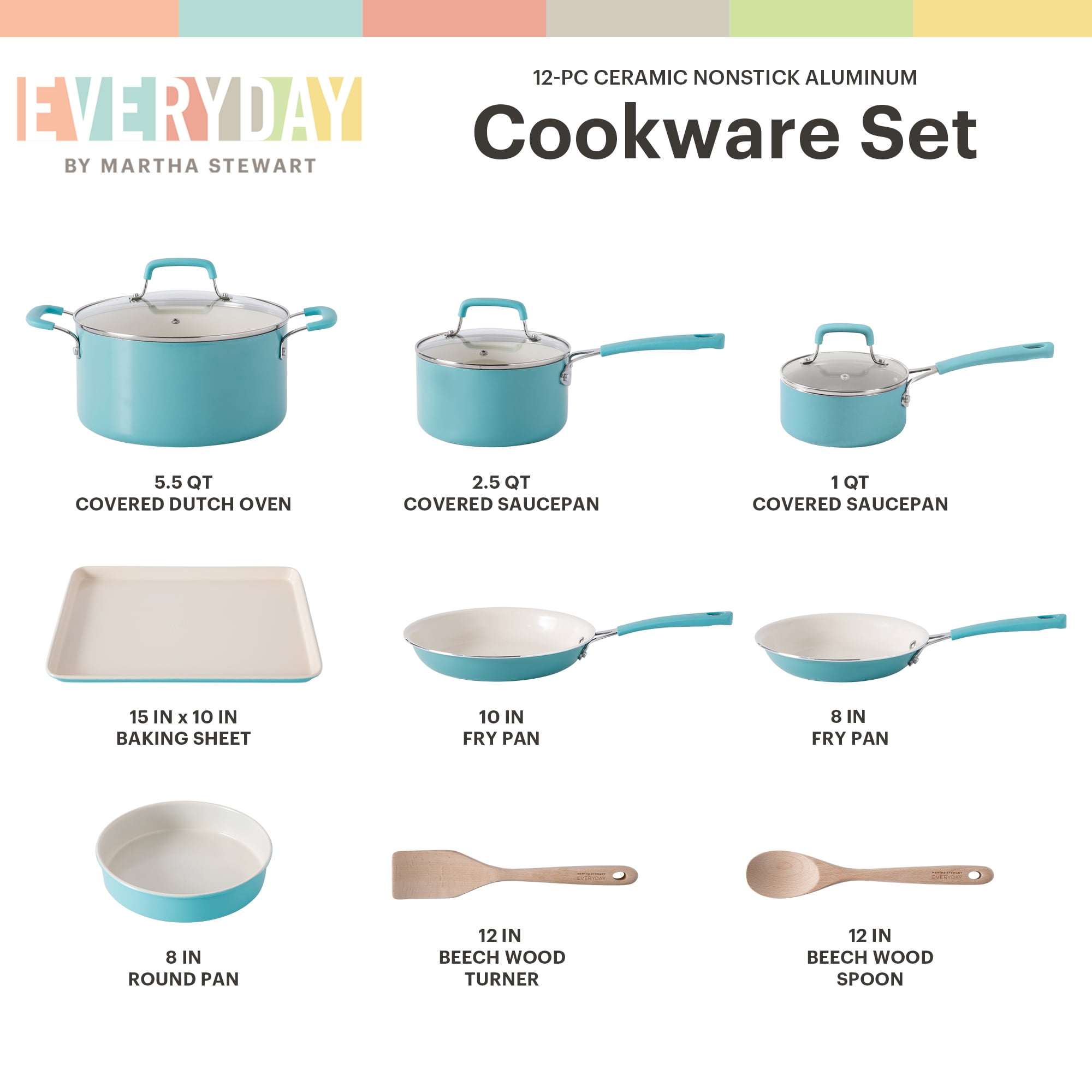 Martha Stewart's 12-Piece Cookware Set is 75% Off