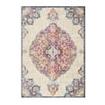 thumbnail image 2 of 2â€™ x 13â€™ Cream Decorative Medallion Runner Rug, 2 of 8