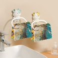 thumbnail image 6 of 6 Pieces of Kitchen Towels 11x11Inch Kitchen Dish Cloths Kitchen Dish Towels Reuseable Cleaning Cloths Sunflower Cat, 6 of 9