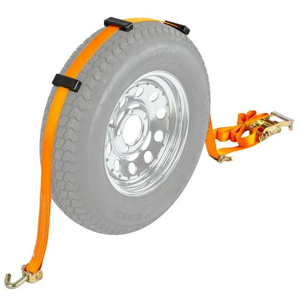 Auto Hauler Wheel Bonnet Ratchet Tie Down Strap Secures A Vehicle By The Wheel To An Auto Hauler Trailer Or Flatbed For Transport By Rage Powersports From Usa Walmart Com