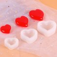 thumbnail image 6 of LOLIPPYY 3-Piece White Silicone Heart Shape Mold Set for Crafting with Easy Demolding Feature, 6 of 8