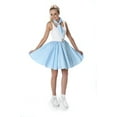thumbnail image 2 of Karnival Costumes 50s Style Turquoise Polka Dot Skirt And Necktie Women's Costume Small 6-8, 2 of 2