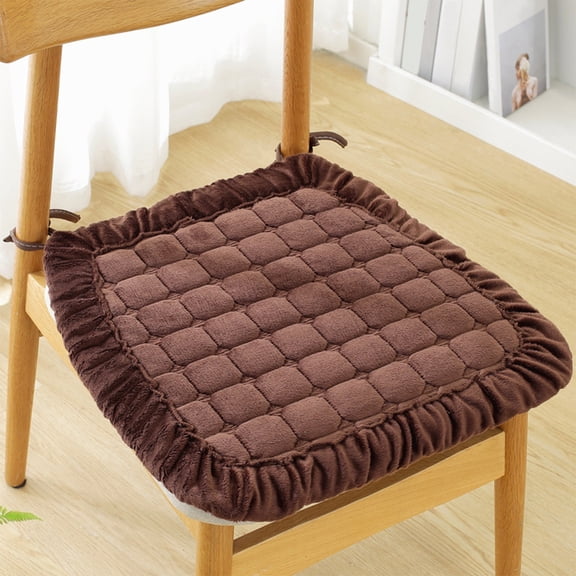 Winter Warm Thicken Seat Cushion Non-Slip Office Chair Pad Soft Stool Cushion