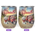 thumbnail image 2 of Be My Valentine's Maltese Truck Full of Love Flower Balloon 12oz Stainless Steel Wine Tumbler Insulated Cup with Lid Maltese Dog Lover Gifts Idea - 02029, 2 of 5