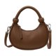 thumbnail image 1 of Modernas Bolsas Cuero PU Femenino Elegante Bolso Creciente Muna, 1 of 9