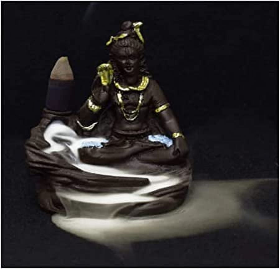 Lord Shiva Back-Flow Cone Incense Holder