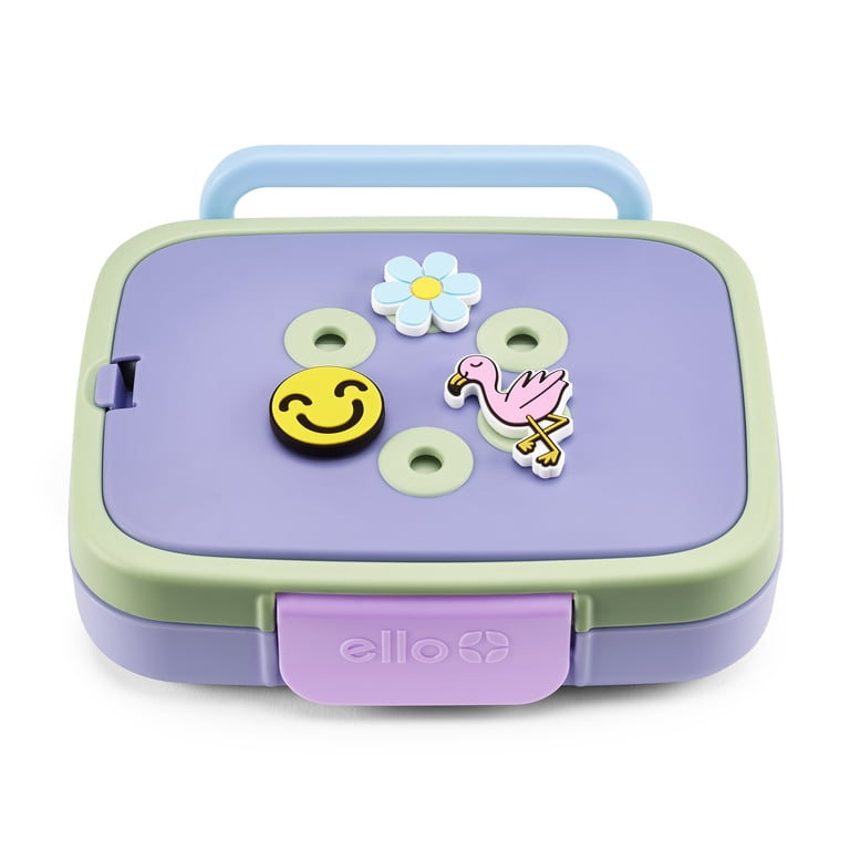 H e l l o ☻ˎˊ Ello Benni Kids Bento Lunch Box with Ice pack, Purple - Walmart.com