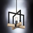 thumbnail image 6 of Luxury Modern Farmhouse Pendant, 11''H x 11''W, Matte Black & White Ash Finish, Broadway Collection, by Urban Ambiance, 6 of 8