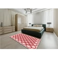 thumbnail image 5 of Ahgly Company Machine Washable Indoor Square Transitional Red Area Rugs, 4' Square, 5 of 7