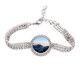 thumbnail image 1 of Cielo naturaleza nubes niebla montaña ciudad Pulsera de tobillera de cadena de tenis, joyería de diamantes, 1 of 3