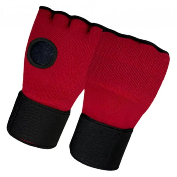 Guantes de boxeo para niños con interior de gel, vendas de boxeo ligeras y correas de muñeca lavables. Rojo
