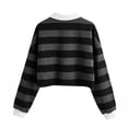 thumbnail image 4 of Tops para mujer, camisas, blusas, elegantes, informales, camisas de manga larga, moda informal, blusa con estampado de llamadas, camiseta, botón de otoño Odeerbi ODB-5, 4 of 5