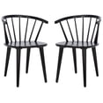 thumbnail image 3 of Safavieh Mandalyn Mid-Century Wood Dining Side Chairs, Black (Set of 2), 3 of 8