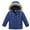 Navy, variant on XinLfly Girls Boy Thicken Puffer Jacket Waterproof Ski Jacket Outdoor Warm Winter Coat Windproof Rain Jacket Snow Coat with Removable Hood Hot Pink, Size 3T-11