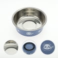 thumbnail image 3 of Unique Bargains 1 Pc Non-Skid Small Dog Bowl Panda Pattern for Indoor and Outdoor Blue Stainless Steel Plastic, 3 of 4