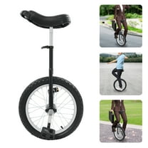 16Inch Outdoor Wheel Unicycle, Adjustable Seat Exercise Bicycle with Alloy Rim and Pedals Fit Adults Kids for 7-60 Years Old Outdoor Sports Fitness Exercise Unicycle