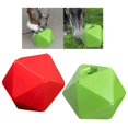 thumbnail image 1 of 2x Funny Horse Treat Ball Feeding Toys Feeder Stall Stall Horse Play Ball Suministros ecuestres Durable Play Snack Ball para Equine Sheep Lawn Verde rojo DYNWAVEMX Bola de golosinas para caballos, 1 of 8