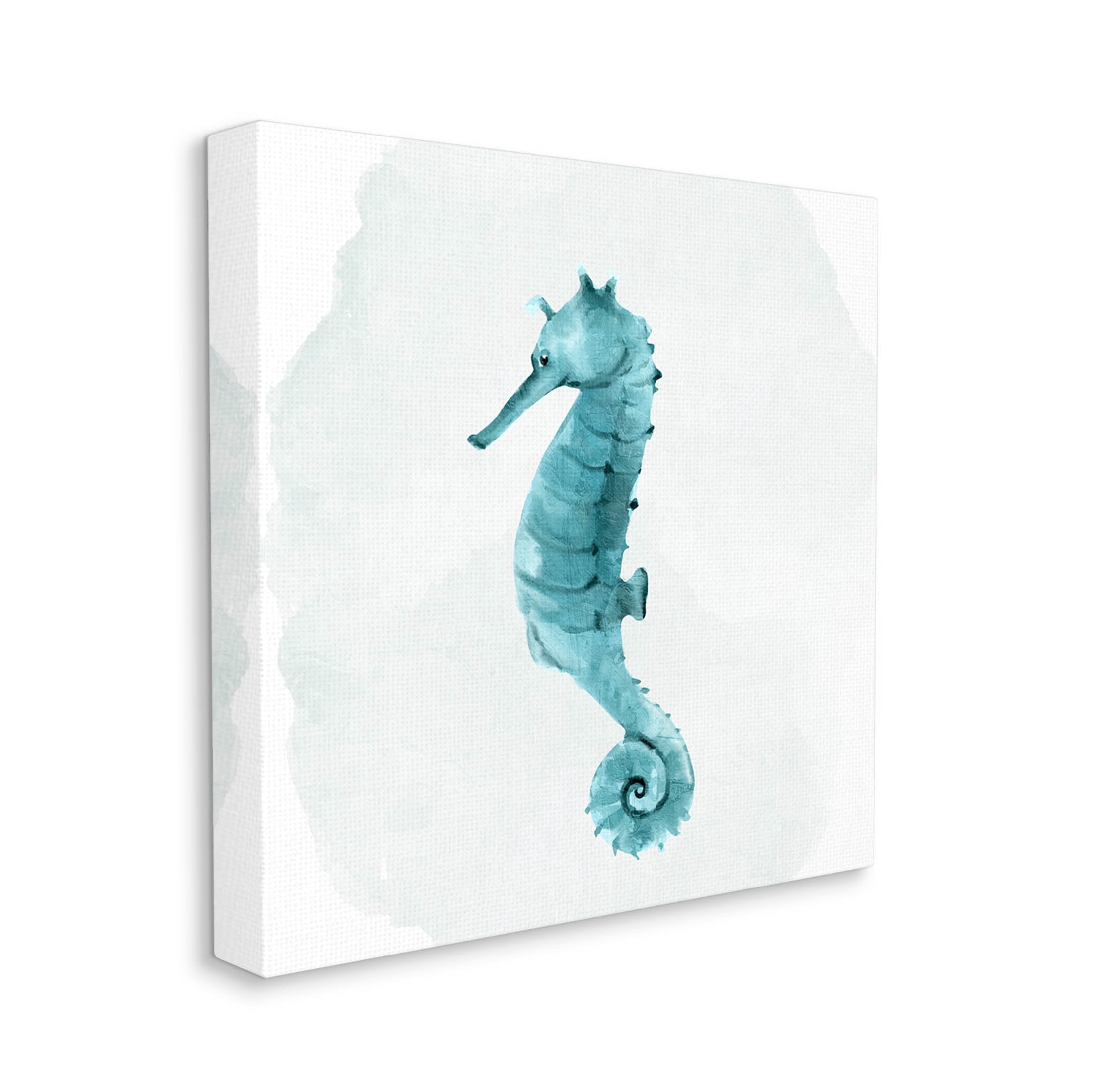 Stupell Industries Seahorse Nautical Wildlife Animal Graphic Art Gallery Wrapped Canvas Print Wall Art, Design by Kim Allen