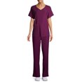 thumbnail image 5 of ClimateRight by Cuddl Duds Short Sleeve V-Neck Scrub Top (Women's ), 5 of 6