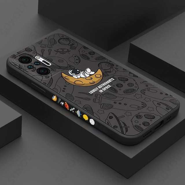 Funda de silicona suave para Xiaomi Redmi Note 10, 9, 11 Pro, 12, 11S, Mi 11 Lite, 5G, Poco X5, X3, NFC, 11T, 12T, Redmi 10, astronauta Fivean unisex