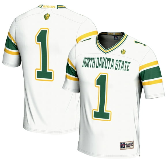 Youth GameDay Greats #1 White NDSU Bison Endzone Football Jersey