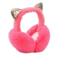 thumbnail image 4 of Riforla Cute Animal Earmuffs Winter Warm Outdoor Ear Covers Headband Earwarmer with Cat Ears Design Red, 4 of 4