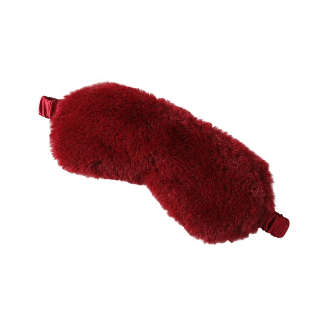 Antifaz para dormir suave, antifaz para dormir cómodo y peludo de imitación de satén, antifaz para dormir, antifaz para dormir para mujeres y hombres, parche para el ojo de regalo