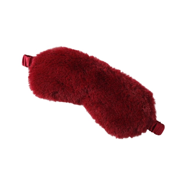 Antifaz para dormir suave, antifaz para dormir cómodo y peludo de imitación de satén, antifaz para dormir, antifaz para dormir para mujeres y hombres, parche para el ojo de regalo