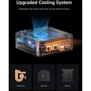 MINISFORUM AI X1 Pro-370 Mini PC AMD Ryzen AI 9 HX 370(12C/24T) 64GB DDR5 2TB SSD, HDMI|DP|2xUSB4 Output, 2xRJ45 Port, WiFi7, BT5.4 Desktop Computer