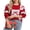01 Red, variant on Christmas Sweaters for Women Color Block and Cute Bow Printed Pullover Sweaters Crew Neck Warm Knit Sweater Shermie