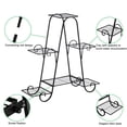 thumbnail image 7 of Zimtown 6-Layer Wrought Iron Triangle Potted Plant Stand for Outdoor Indoor Use Black, 7 of 7