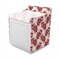 thumbnail image 2 of Floral Washer Cover, Japanese Culture Cherry Blossom Coming of the Spring Birth of the Nature, Washroom Decor with Dust Protection, 29" x 28" x 40", Ruby Pale Pink Cream, by Ambesonne, 2 of 3