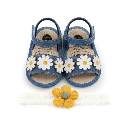 

Binpure Baby Girl Shoes Infants Anti-Slip Home Floral Casual Party Sandals