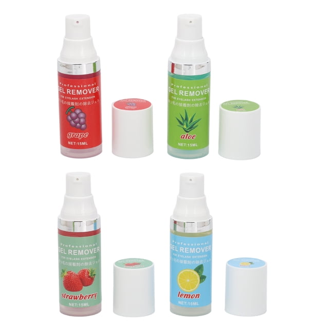 Removedor de extensión de pestañas removedor de adhesivo de pestañas fragancia de frutas 4 piezas para técnicos de pestañas para injertos ANGGREK Otros