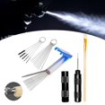 thumbnail image 1 of Kit de cepillo de limpieza de aerbrón Cleaner de aerógrafo múltiples usos de limpieza con aguja de aguja de limpieza Gadgets para consultorio para Negro, 1 of 8