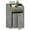 Greige, variant on Trash Cabinet, Freestanding Trash Can Cabinet, Wooden Recycling with Flip Door, 10 Gallon Hidden Kitchen Garbage Can for Kitchen, Living Room, White WB01WT