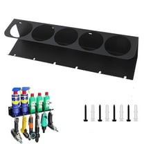 Spray Bottle Rack,Can Holder, Wall-mounted Garage Bottle Organizer Workshop Holder for Spray Cans 5 Slots Spray Can Holder for Garage, Shop and Home