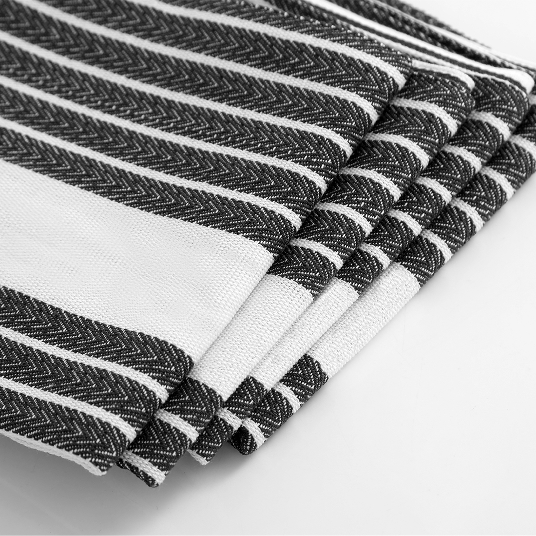 Unique Bargains 100% Cotton Stripe Table Runner for Holiday 14" x 72"