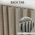 thumbnail image 3 of Cortinas Joydeco Blackout de lino 100% opaco, 240 x 245 cm, 2 paneles, 3 of 9