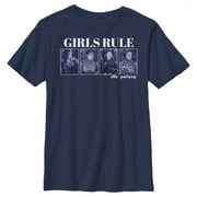 Boy's Star Wars: The Mandalorian Girls Rule the Galaxy Graphic Tee Navy Blue Medium