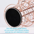 thumbnail image 5 of Spiral Design Metal Egg Skelter Dispenser Rack, Rose Gold, 5 of 7